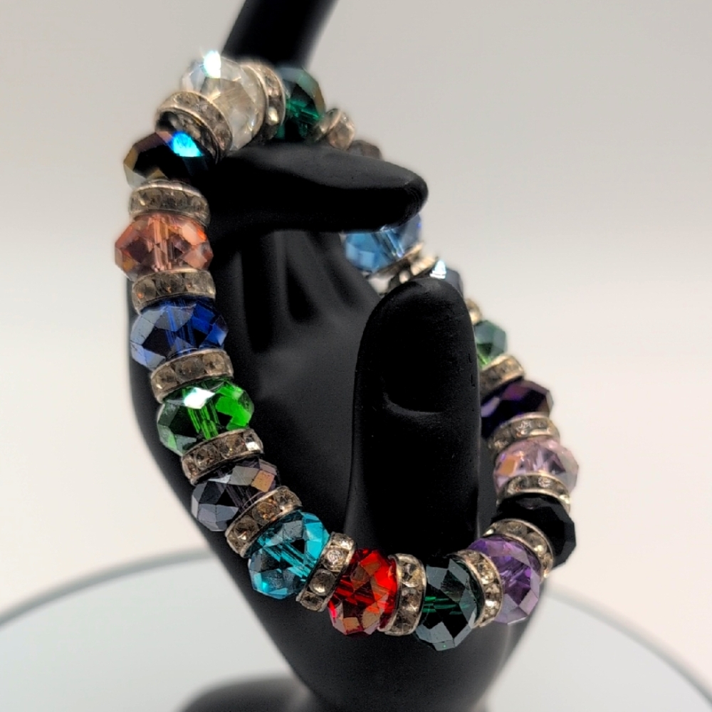 Elegant Multicolor Crystal Bracelet